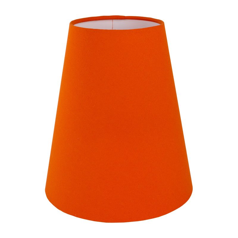 Bright Orange Cotton Tall Empire Lampshade
