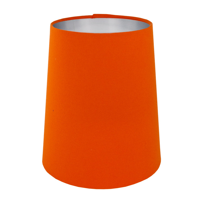 Bright Orange Cotton Tall French Drum Lampshade