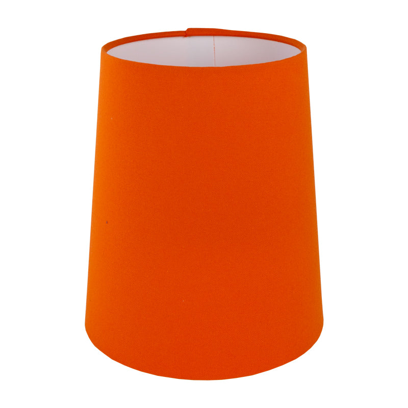 Bright Orange Cotton Tall French Drum Lampshade
