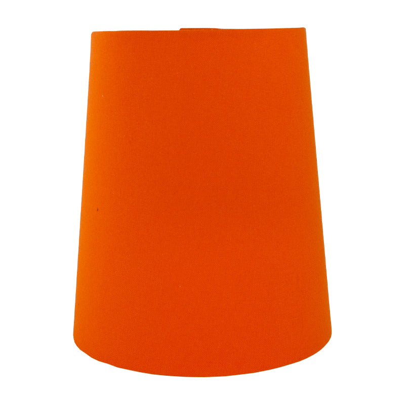 Bright Orange Cotton Tall French Drum Lampshade