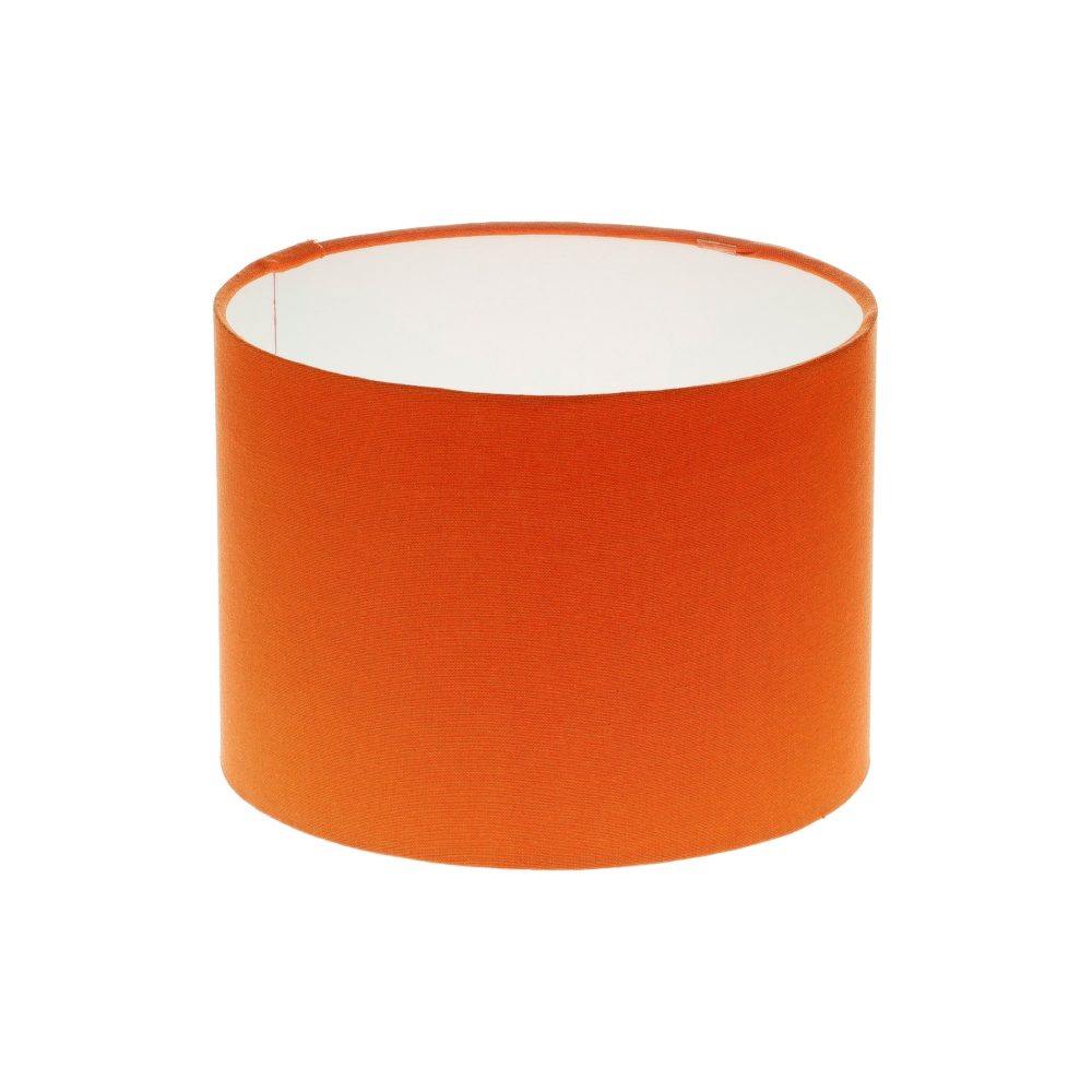 Bright Orange Drum Lampshade