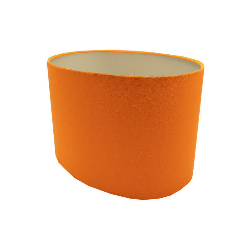 Bright Orange Oval Lampshade