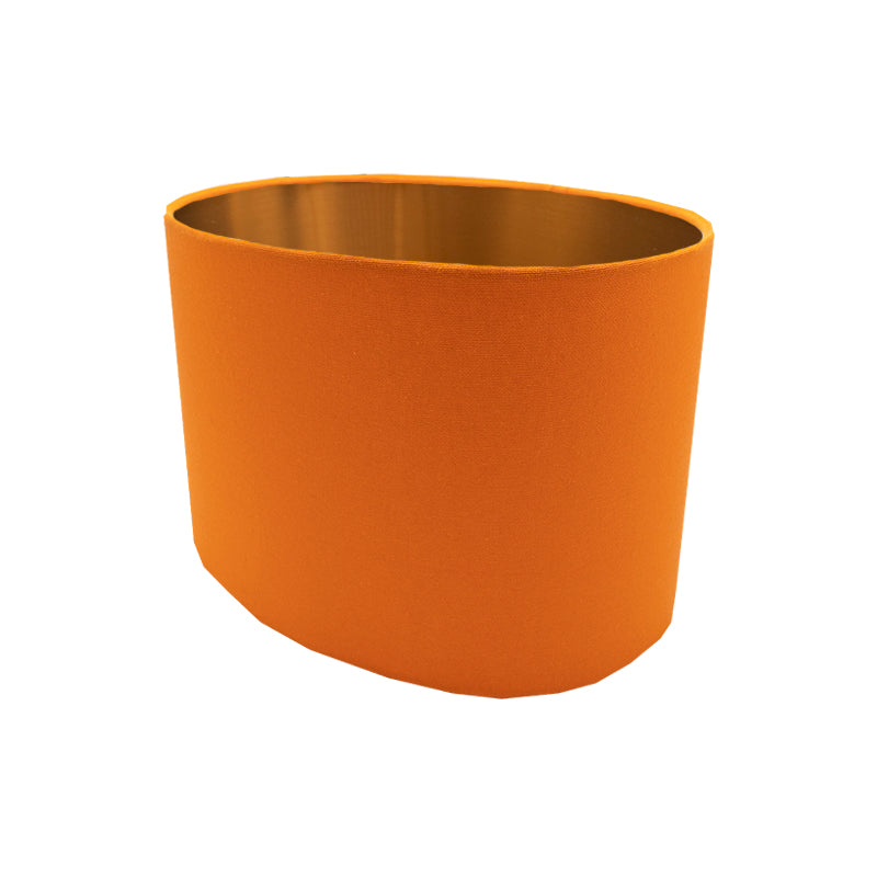 Bright Orange Oval Lampshade
