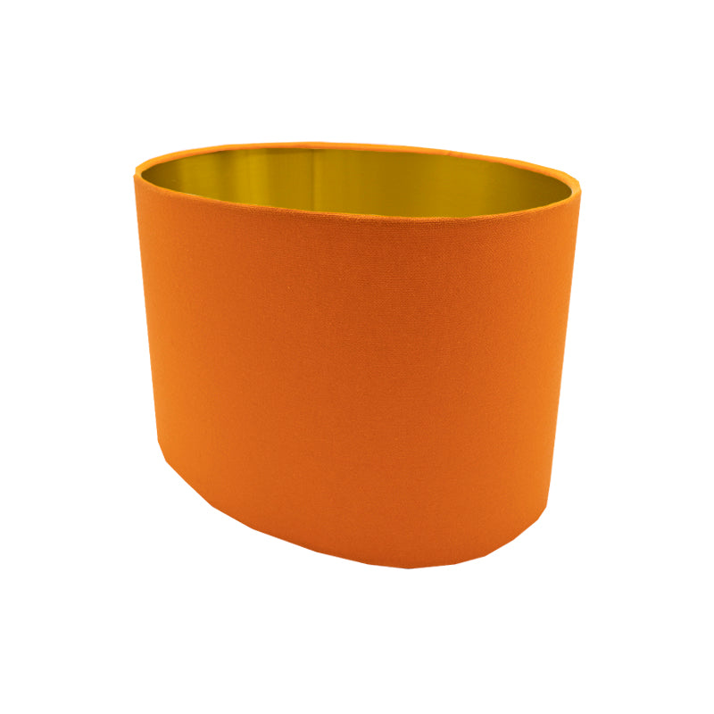 Bright Orange Oval Lampshade