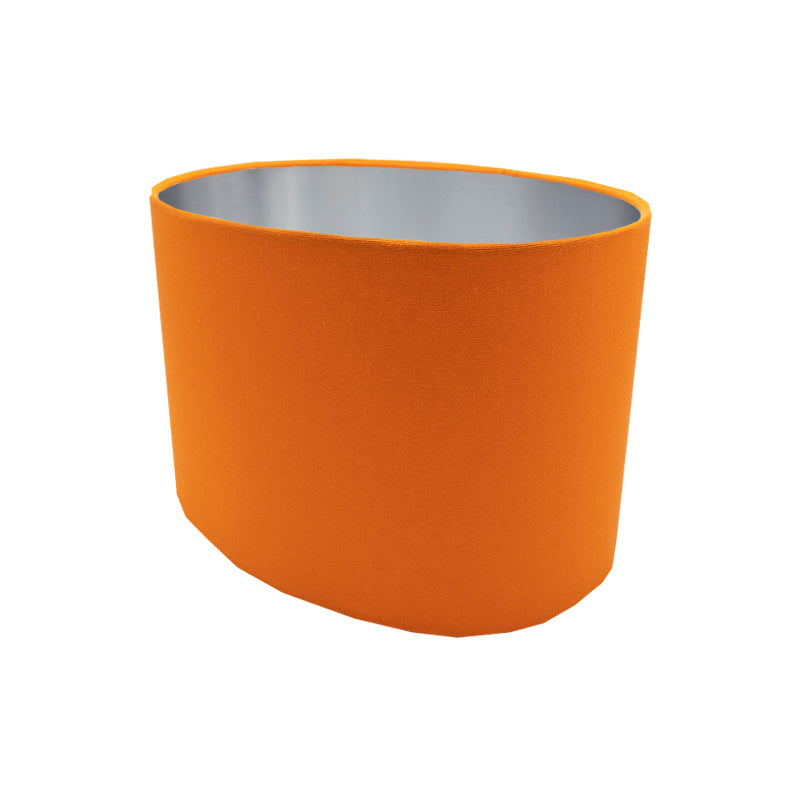 Bright Orange Oval Lampshade