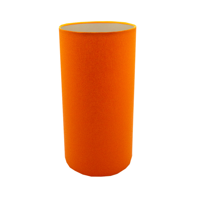 Bright Orange Tall Drum Lampshade