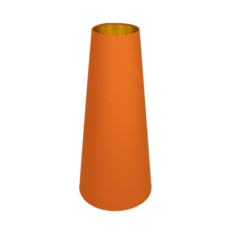 Bright Orange Tall Tapered Lampshade