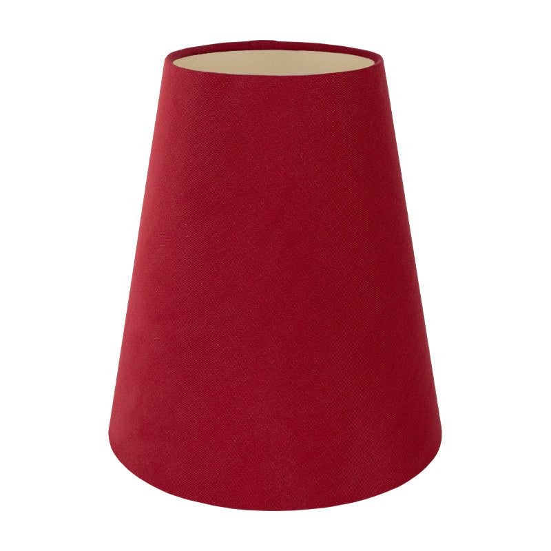 Bright Red Cotton Tall Empire Lampshade