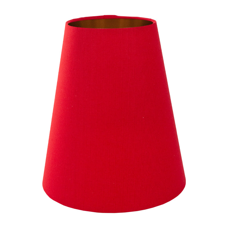 Bright Red Cotton Tall Empire Lampshade