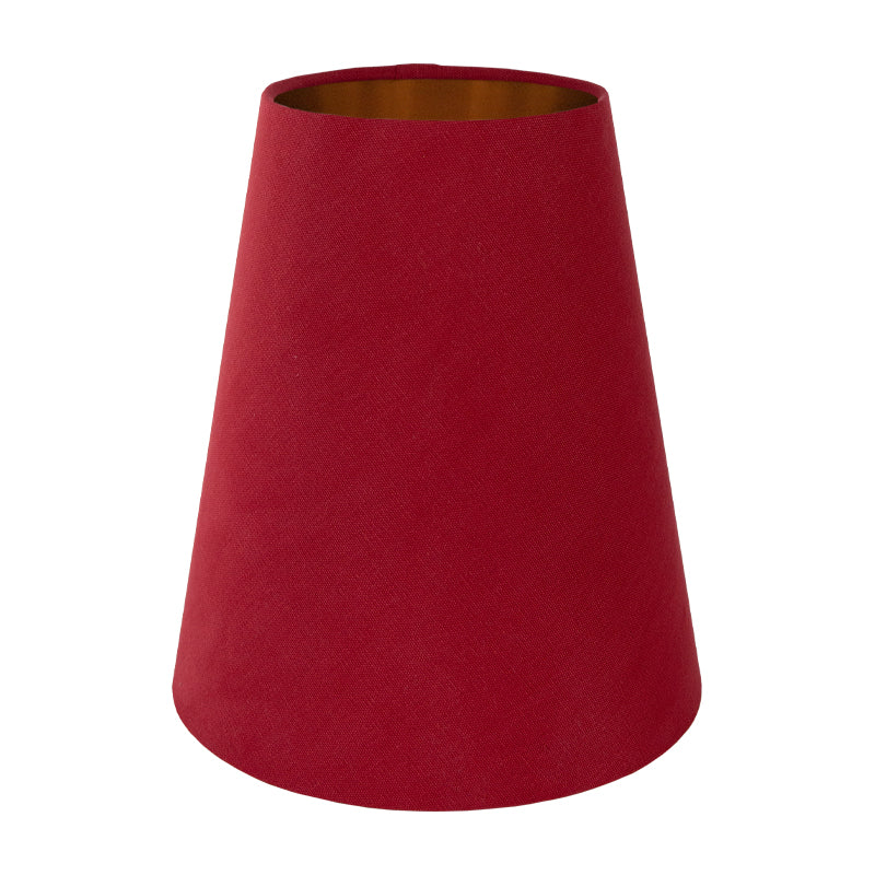 Bright Red Cotton Tall Empire Lampshade