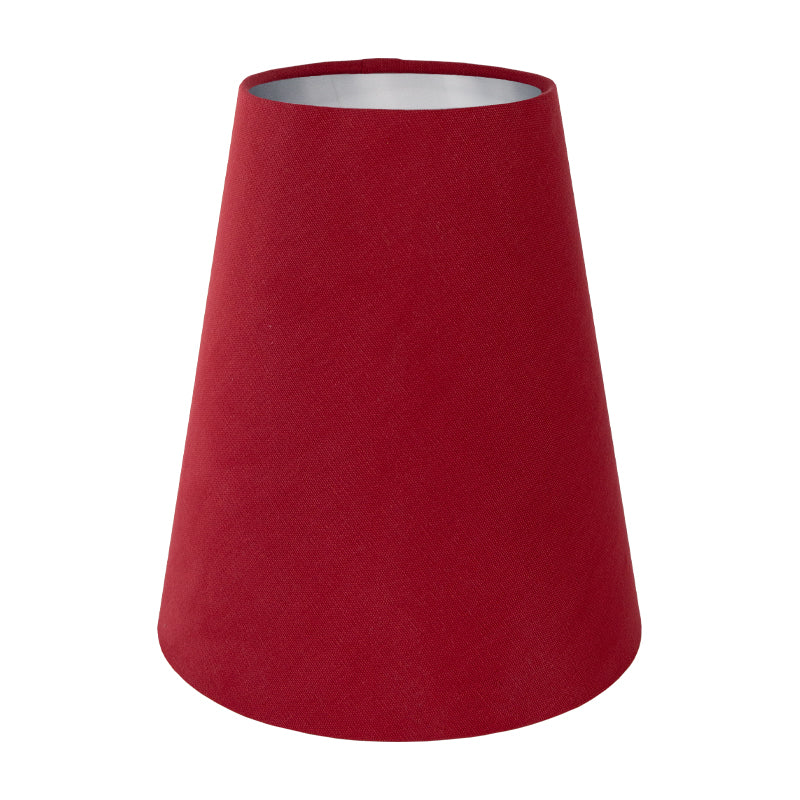 Bright Red Cotton Tall Empire Lampshade