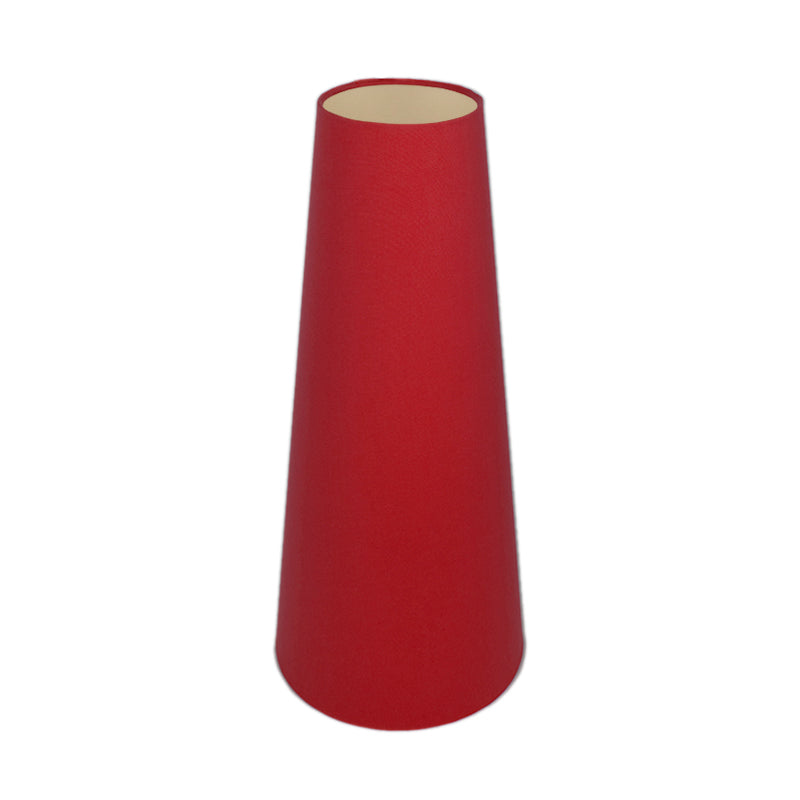 Bright Red Tall Tapered Lampshade