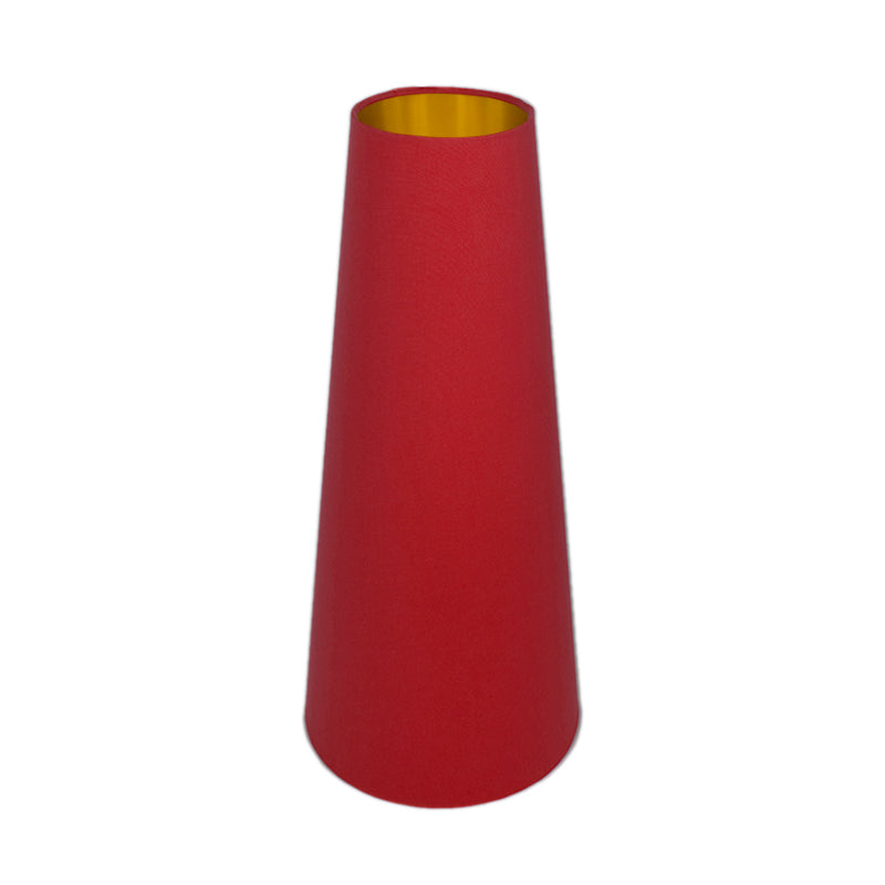 Bright Red Tall Tapered Lampshade
