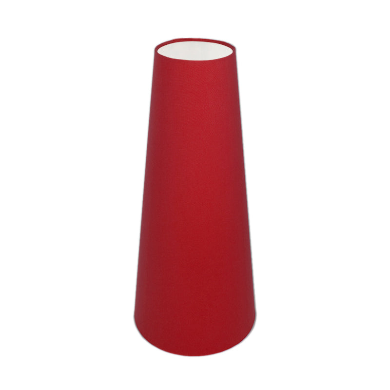 Bright Red Tall Tapered Lampshade