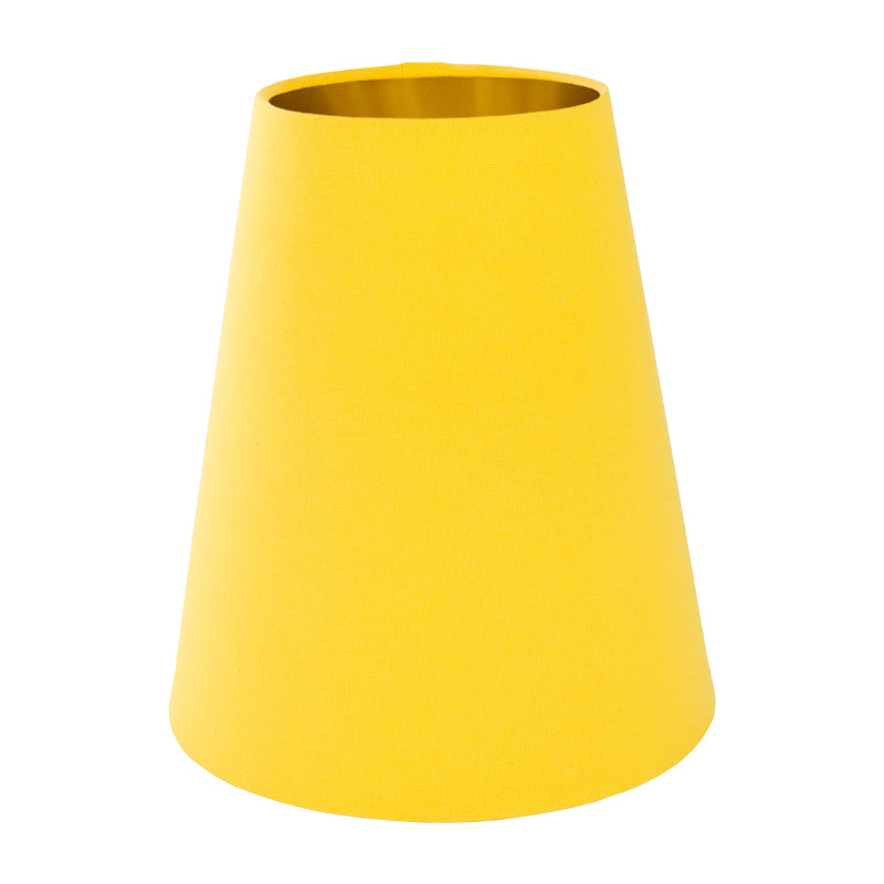 Bright Yellow Cotton Tall Empire Lampshade