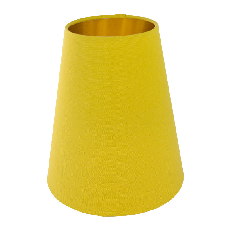 Bright Yellow Cotton Tall Empire Lampshade