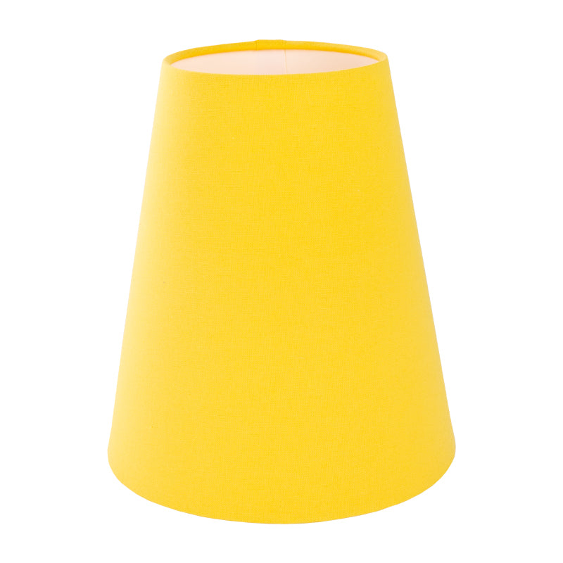 Bright Yellow Cotton Tall Empire Lampshade