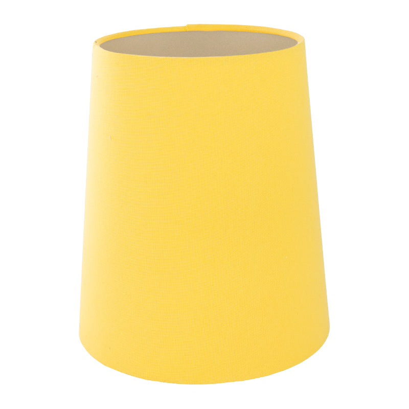 Bright Yellow Cotton Tall French Drum Lampshade