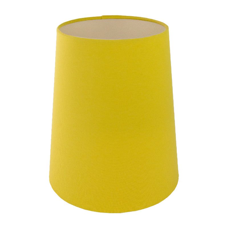 Bright Yellow Cotton Tall French Drum Lampshade