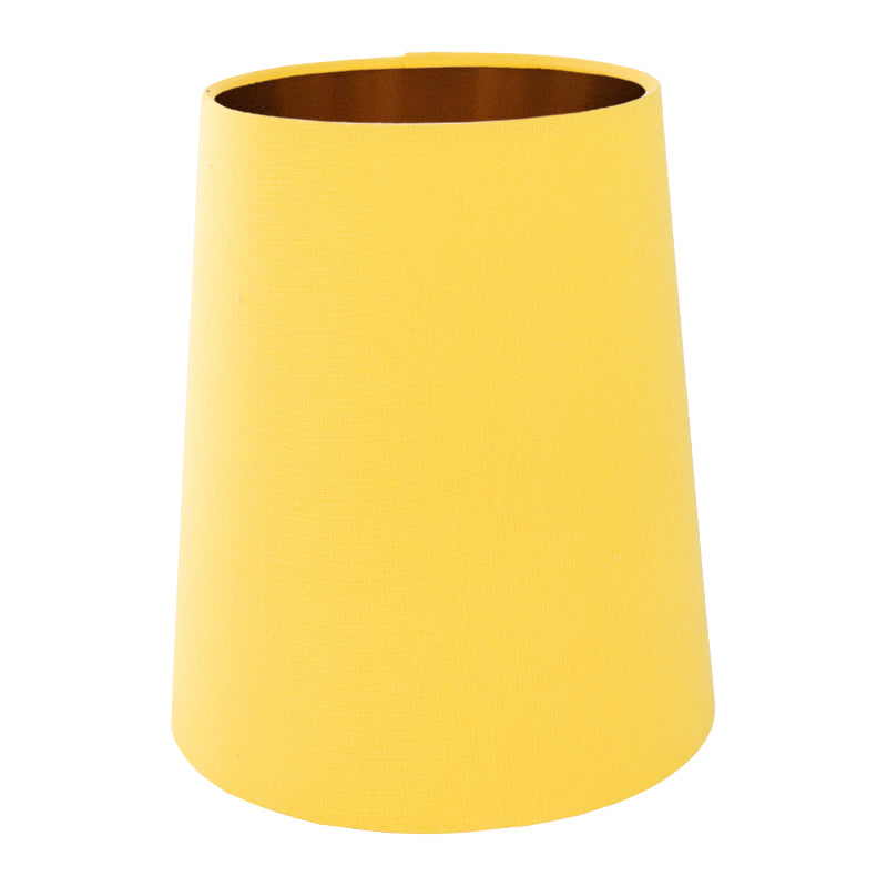 Bright Yellow Cotton Tall French Drum Lampshade