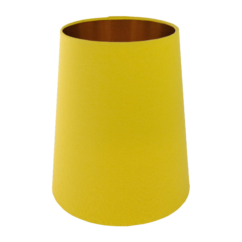 Bright Yellow Cotton Tall French Drum Lampshade