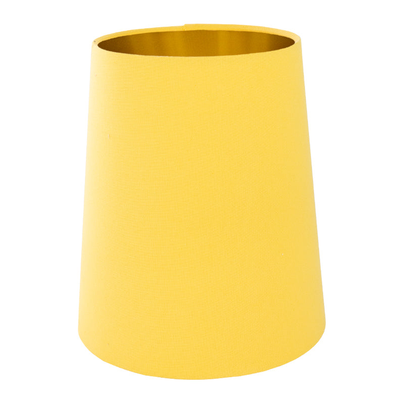 Bright Yellow Cotton Tall French Drum Lampshade