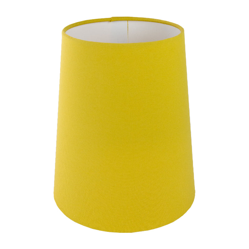 Bright Yellow Cotton Tall French Drum Lampshade