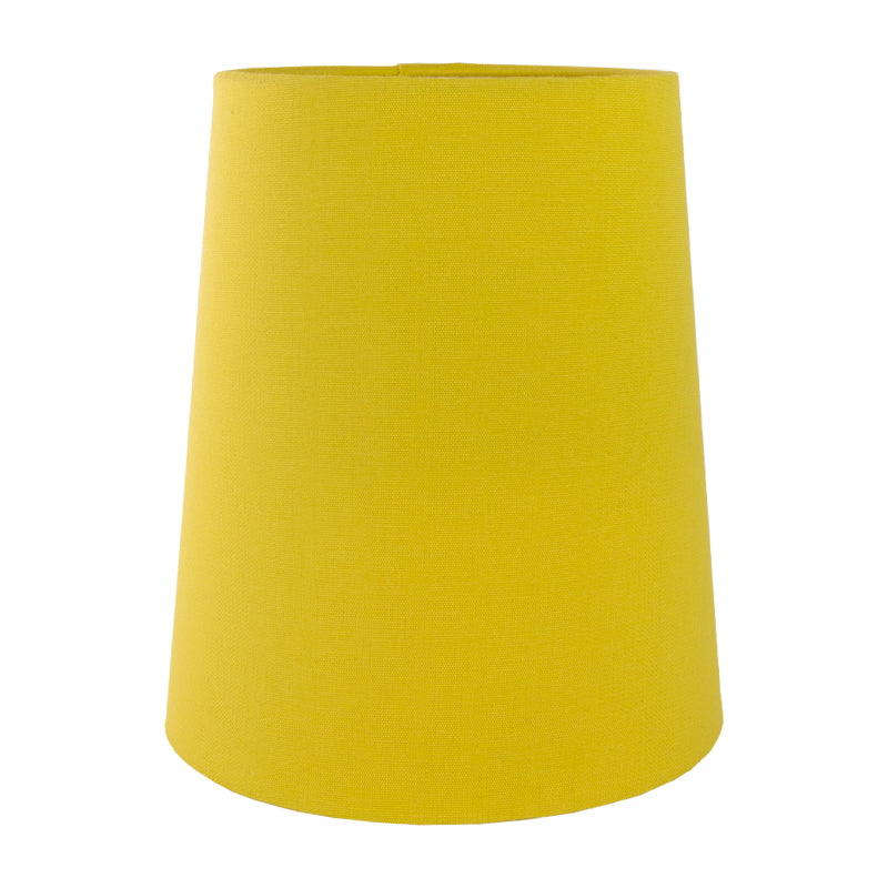 Mustard Yellow Cotton Tall French Drum Lampshade