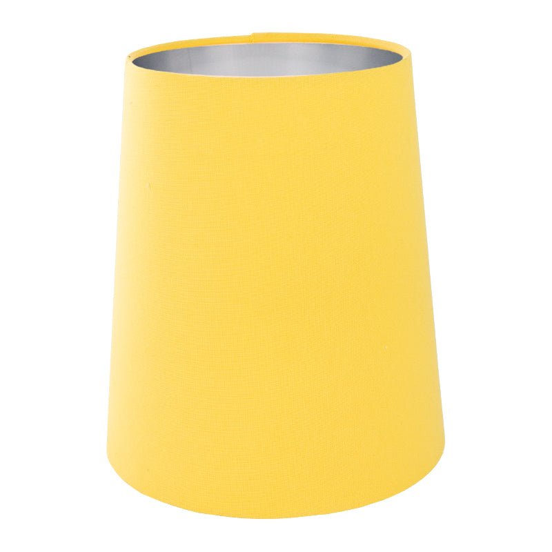 Bright Yellow Cotton Tall French Drum Lampshade
