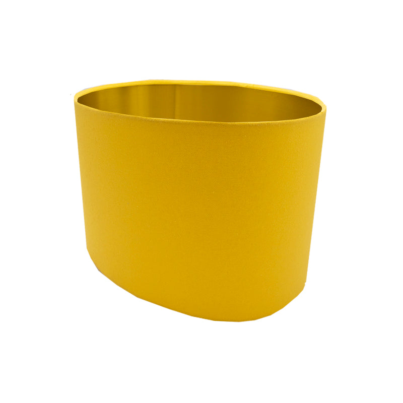 Bright Yellow Oval Lampshade