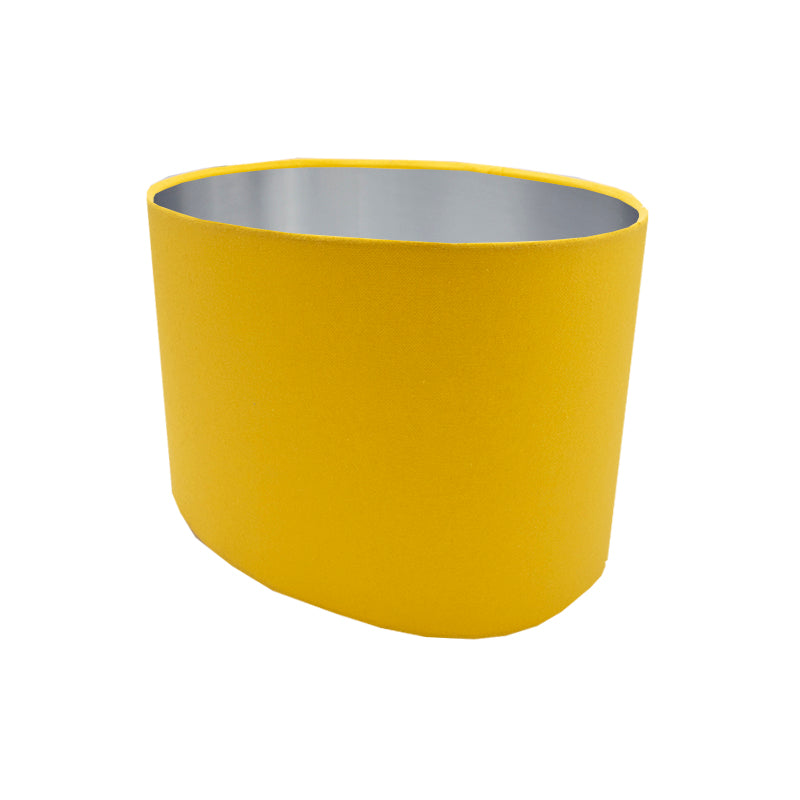 Bright Yellow Oval Lampshade