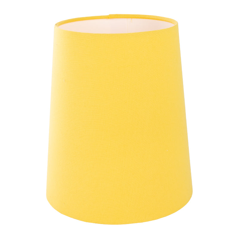 Bright Yellow Cotton Tall French Drum Lampshade