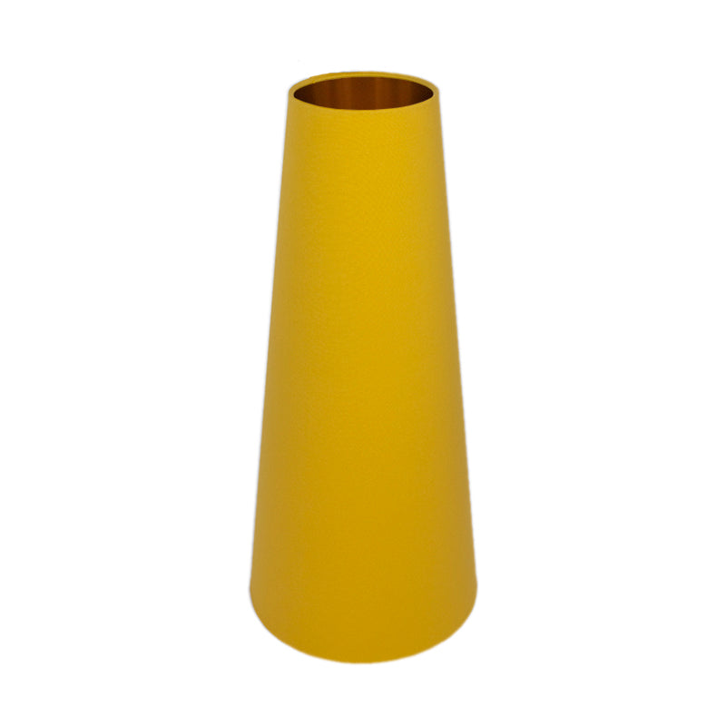 Bright Yellow Tall Tapered Lampshade