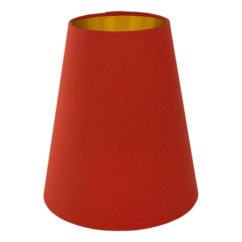Burnt Orange Cotton Tall Empire Lampshade