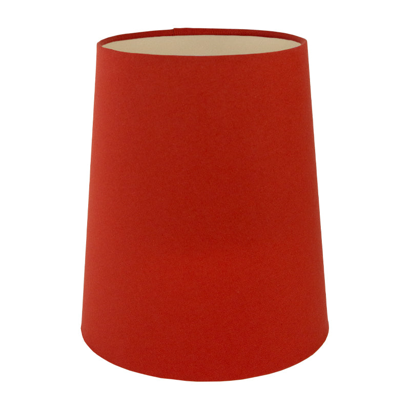 Burnt Orange Cotton Tall French Drum Lampshade