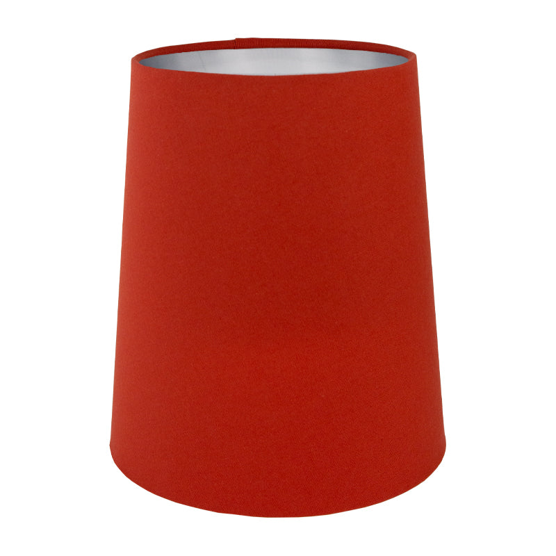 Burnt Orange Cotton Tall French Drum Lampshade