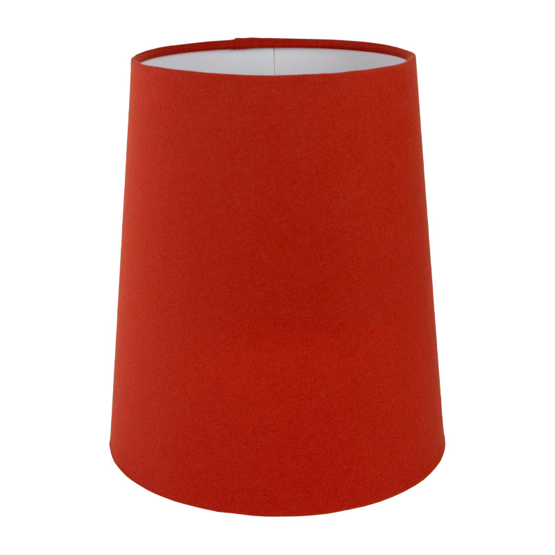 Burnt Orange Cotton Tall French Drum Lampshade