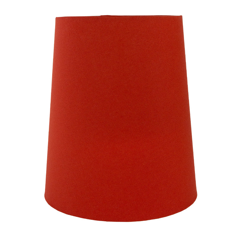 Burnt Orange Cotton Tall French Drum Lampshade