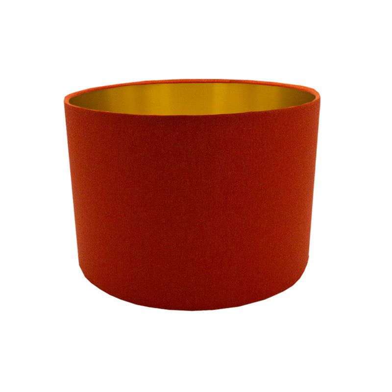 Burnt Orange Drum Lampshade