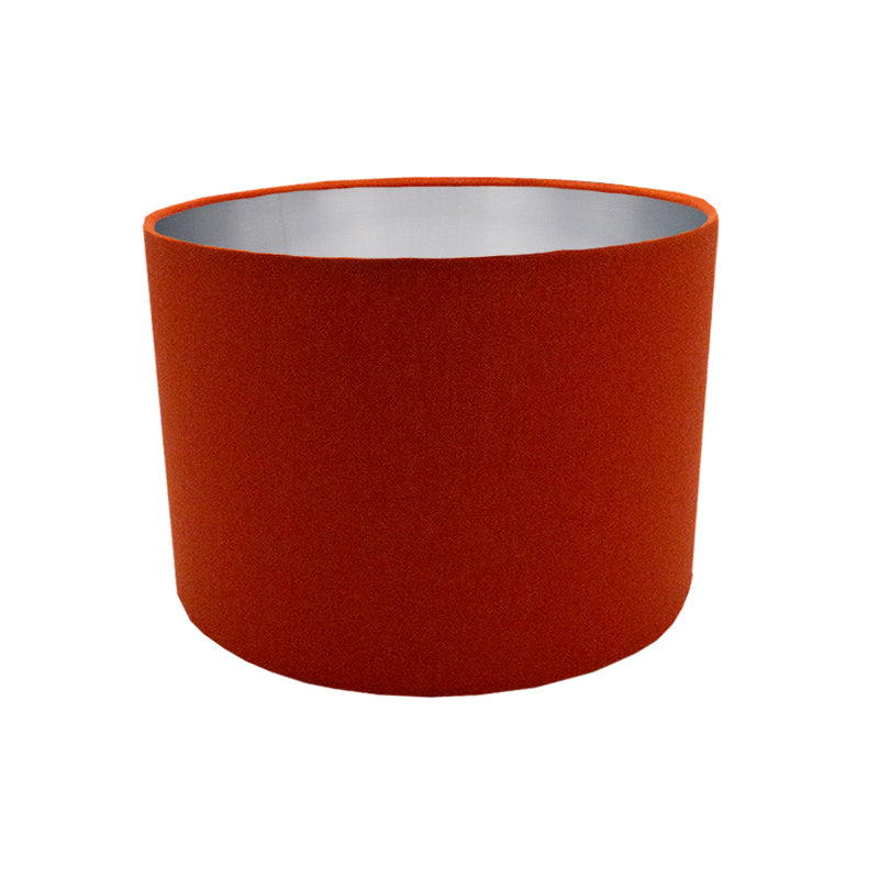 Burnt Orange Drum Lampshade