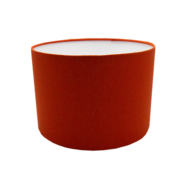 Burnt Orange Drum Lampshade