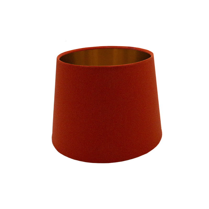 Burnt Orange French Drum Lampshade