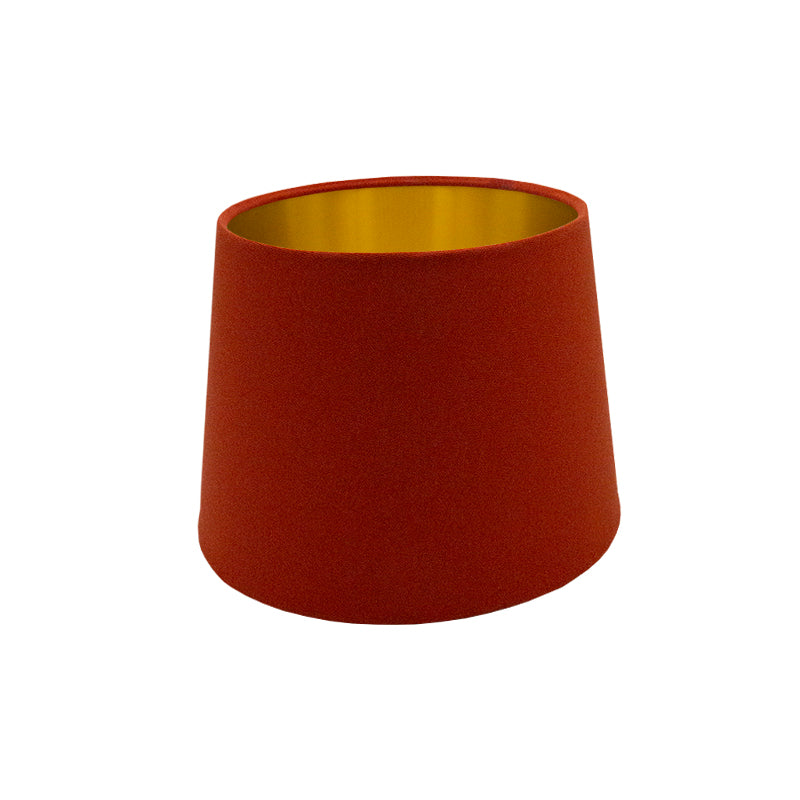 Burnt Orange French Drum Lampshade