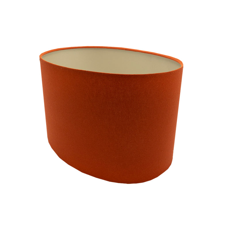 Burnt Orange Oval Lampshade