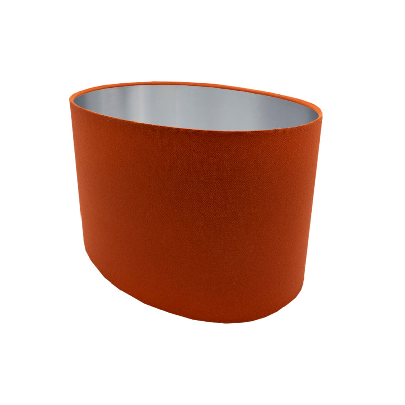Burnt Orange Oval Lampshade
