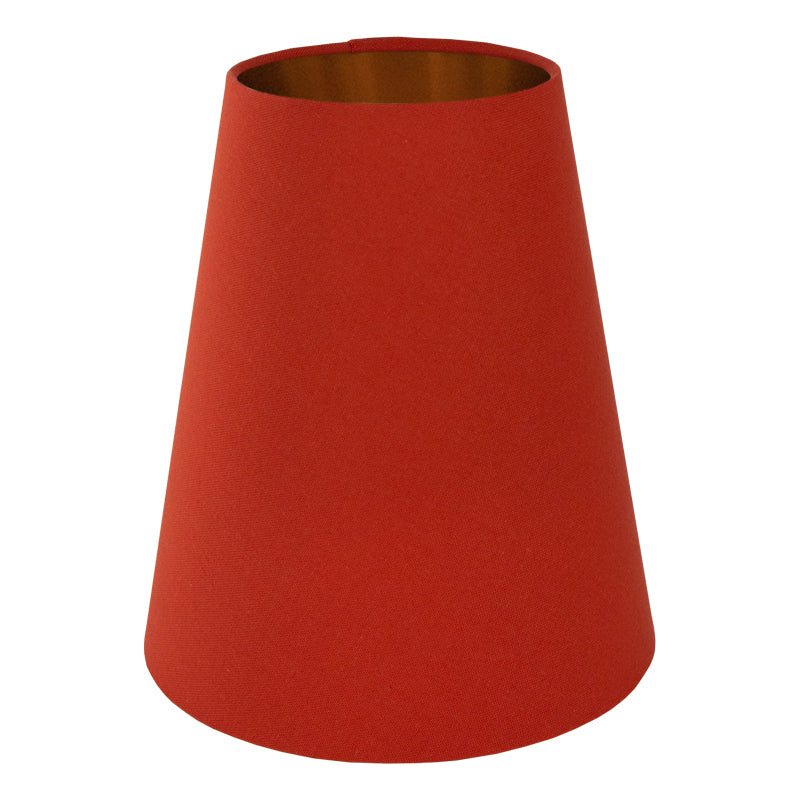 Burnt Orange Cotton Tall Empire Lampshade