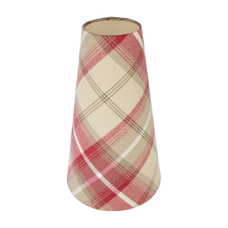 Balmoral Cranberry Tall Tapered Lampshade