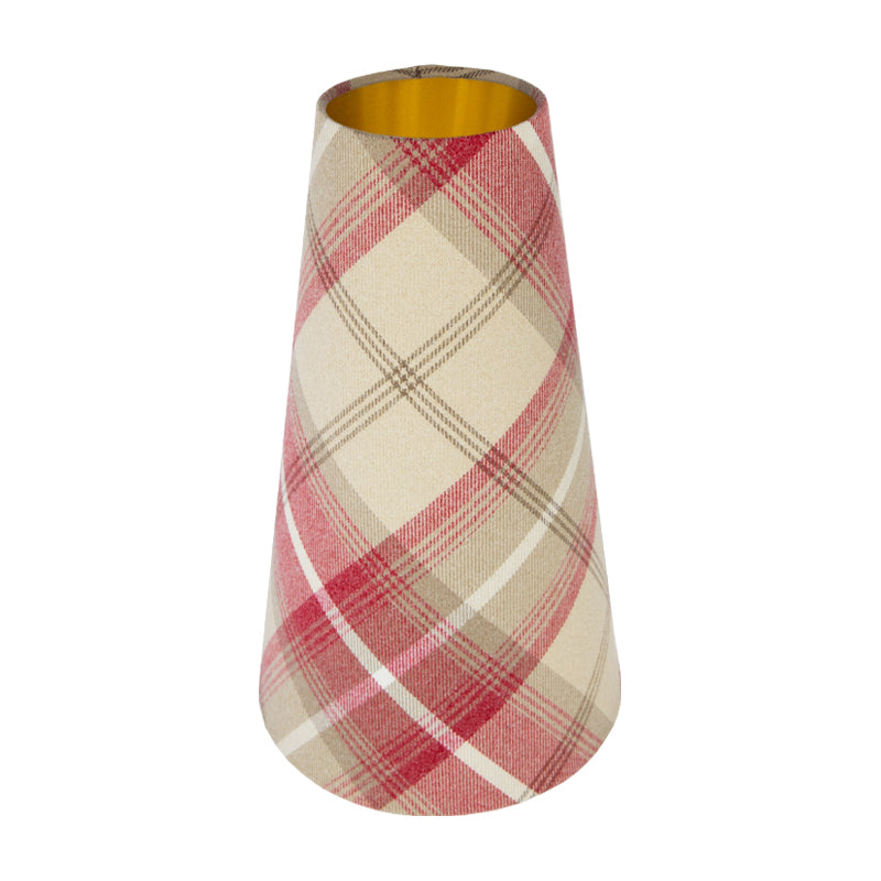 Balmoral Cranberry Tall Tapered Lampshade