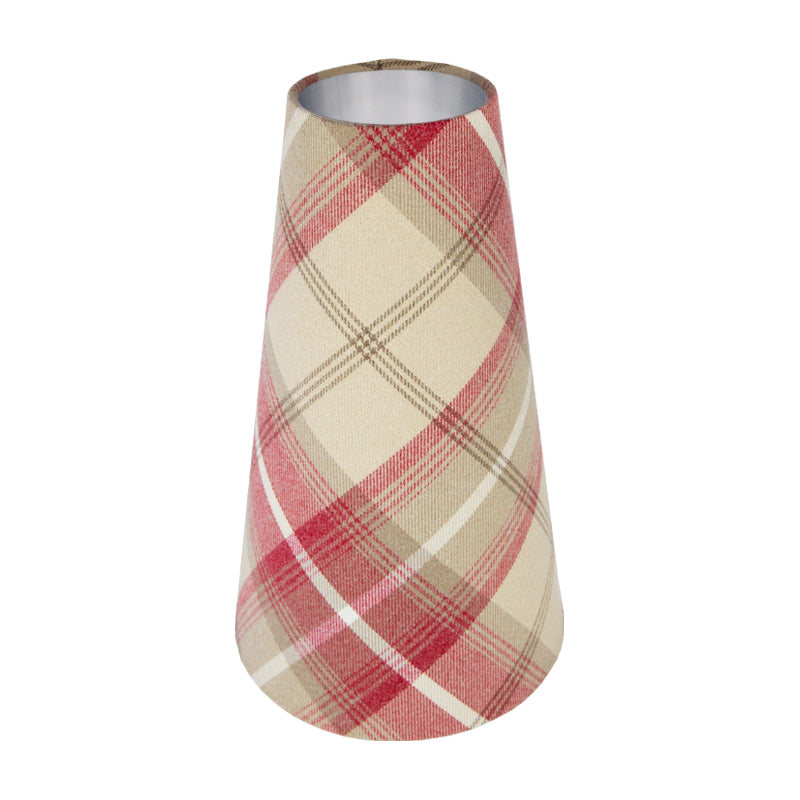 Balmoral Cranberry Tall Tapered Lampshade