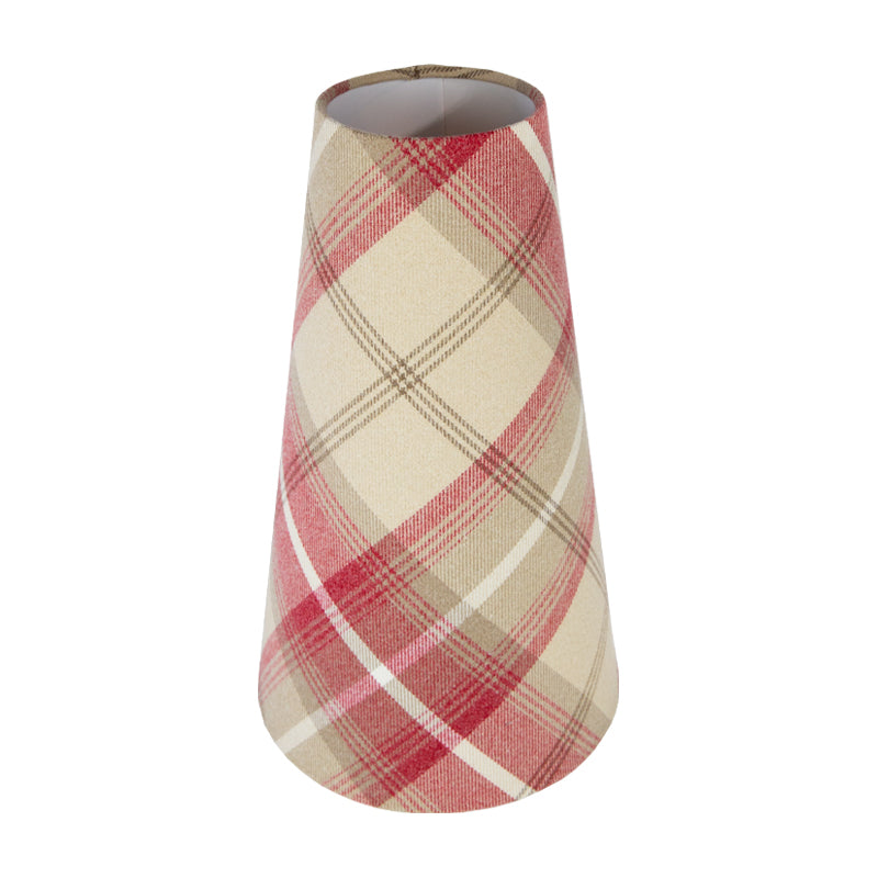 Balmoral Cranberry Tall Tapered Lampshade